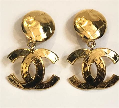 chanel earrings with logo|Chanel earrings official site.